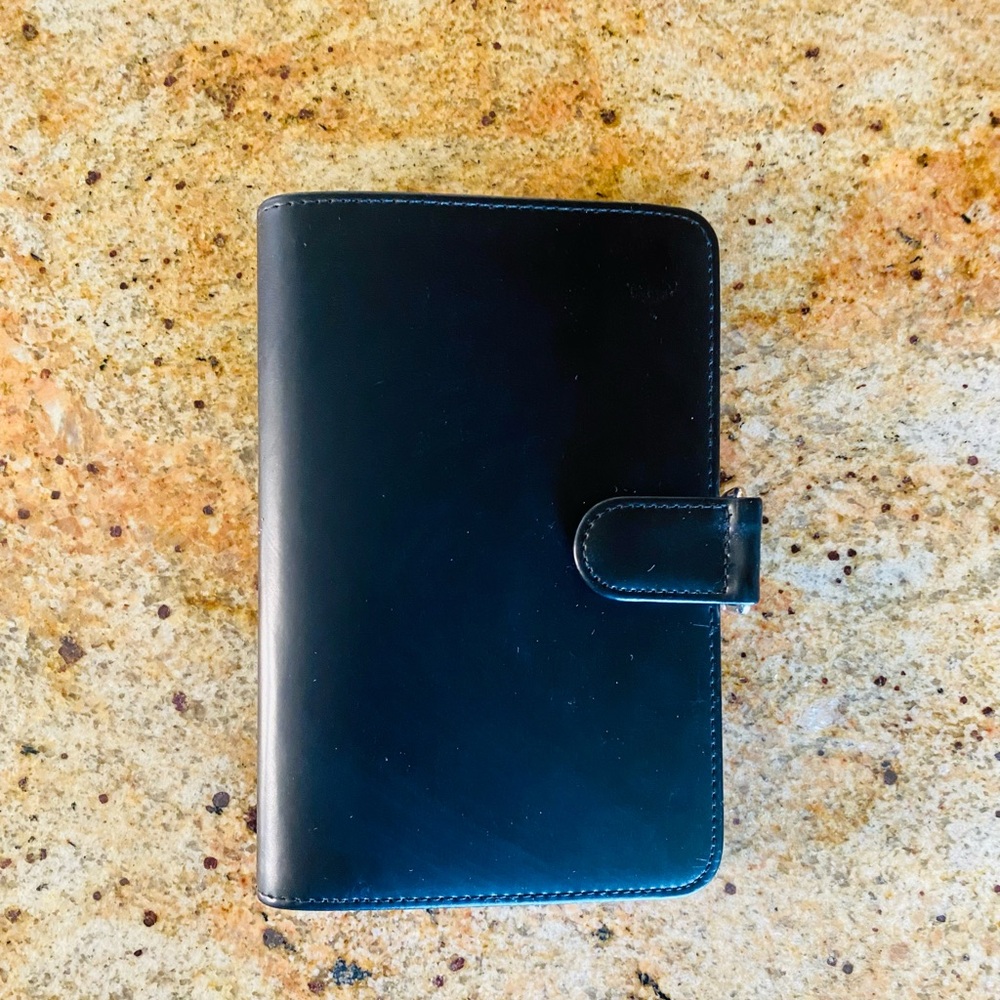 Black Leather Home Office Planner